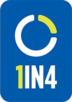 Logo for 1IN4
